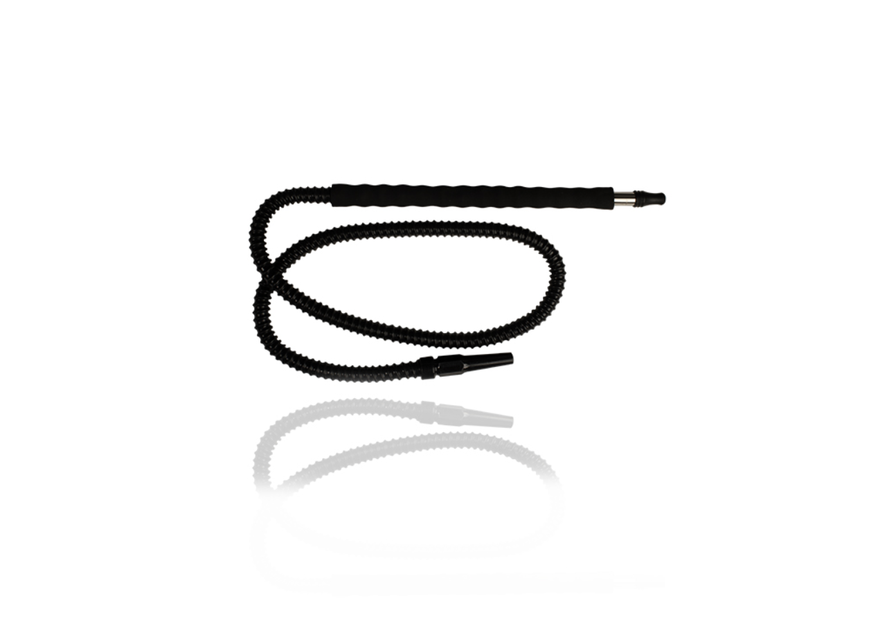 Chrome Hose with Colored Mouthpiece, Sponge Grip, and Silicone Hose