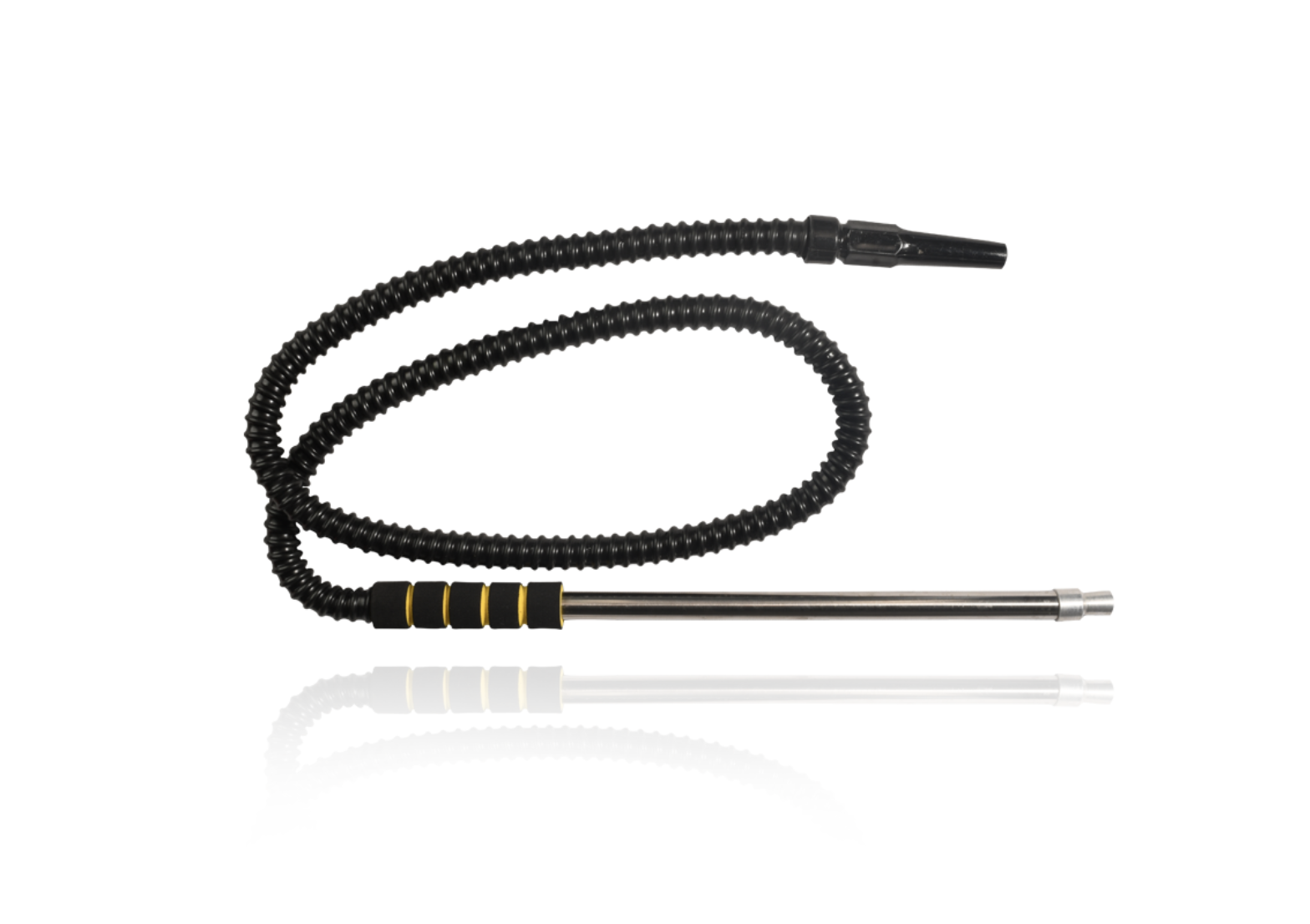 Chrome Hose with Partially Patterned Sponge Grip and Black Hose