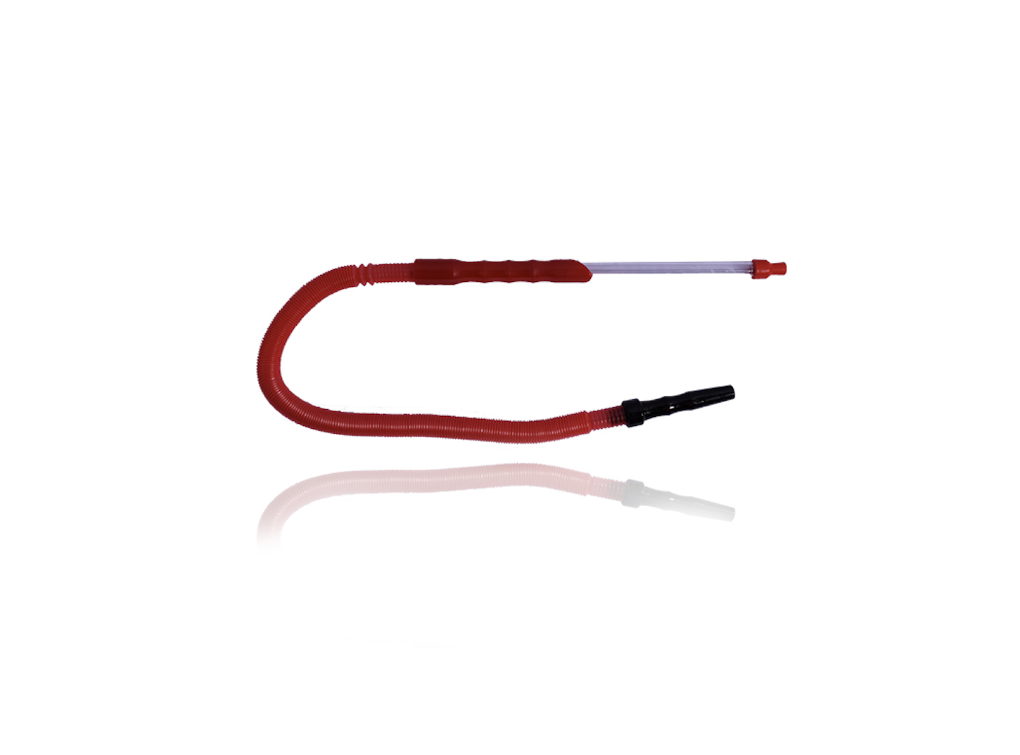 Crystal Hose with Plastic Mouthpiece and Silicone Half Metal Stem