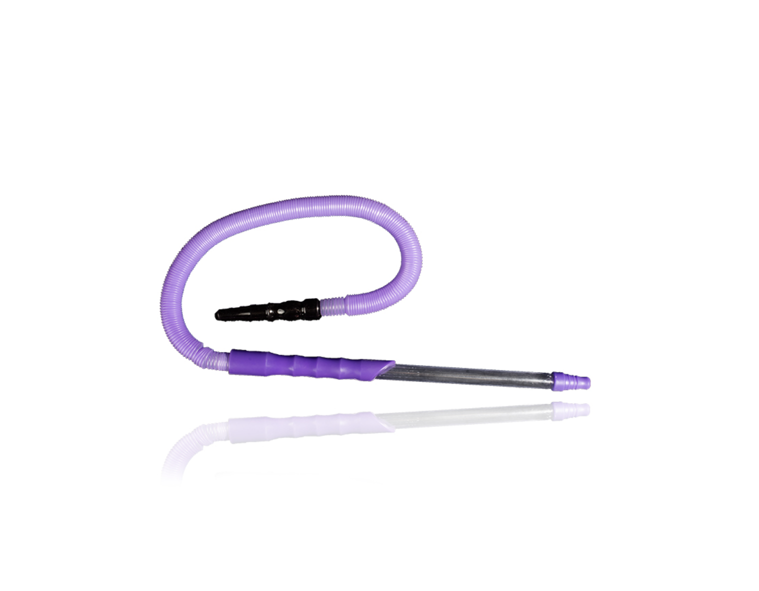 Crystal Hose with Plastic Mouthpiece and Silicone Half Metal Stem