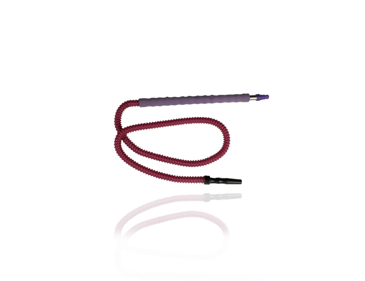 Chrome Hose with Colored Mouthpiece, Sponge Grip, and Silicone Hose